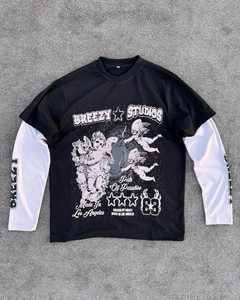 T-shirts pour hommes à la mode 100% coton doux tissu tricoté confortable Slim Fit hauts d'été - Product Image 1