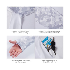 Vêtements de pêche vêtements de sport pêche à capuche ensemble court unisexe à manches longues Sublimation séchage rapide pêche à capuche ensemble avec casquette - Product Image 6