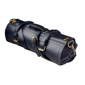 Portable <b>Rolling</b> Leather Knife Bag <b>Backpack</b> Durable Synthetic Leather Case for Kitchen Chef Knives OEM Customizable-LKR-0066 - Product Image 4