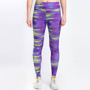 Achetez de nouveaux leggings de sport pour femmes en gros, leggings à taille haute en nylon et élasthanne, sans couture, extensibles dans quatre directions, séchage rapide, coupe-vent, respirants - Product Image 4