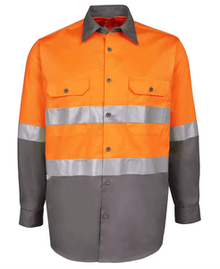 Chemises de travail de sécurité réfléchissantes haute visibilité sur mesure 2026 pour hommes, écologiques, respirantes, en polyester, fabriquées au Pakistan - Product Image 2