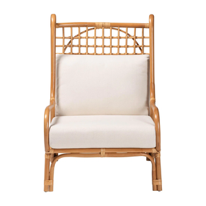 Chaise Boho en rotin léger Décoration de la maison Matériaux naturels Chaise de salle à manger écologique Fabriqué au Vietnam Vente en gros durable - Product Image 1