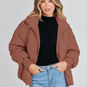 Respirant épais long coton rembourré manteaux hiver doudoune femmes femme lâche dames femmes bouffantes vestes - Product Image 6