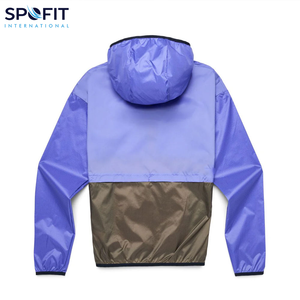 แจ็กเก็ตกันลมมีฮู้ดสำหรับผู้หญิงระบายอากาศได้ดีพิมพ์ลายน้ำหนักเบากันน้ำมีซิปปิดวัสดุไนลอนสำหรับใช้งานกลางแจ้ง - Product Image 5