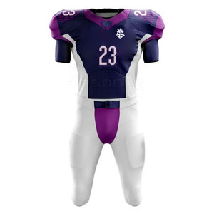 Tenues de football américain personnalisées, légères, respirantes, 100 % polyester, grandes tailles, vêtements de sport, séchage rapide, confortables, avec logo. - Product Image 1