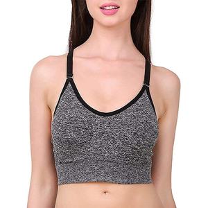 High Impact Ladies twist sports bra Fitness Running Yoga Tank <b>Top</b> High Support Cross Back Sports <b>Strappy</b> Bra For Women Gym wear - Product Image 1