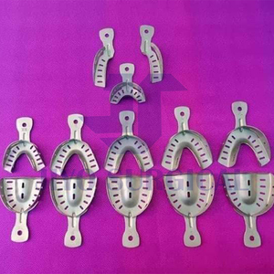 Alta demanda CE ISO Ventas Bandejas de impresión dental Autoclavable Acero inoxidable Superior Inferior Acero inoxidable Instrumentos dentales - Product Image 2