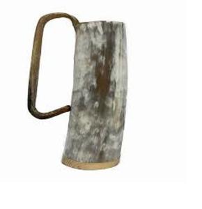 New Arrival Natural Buffalo Horn Drinking <b>Mug</b> With Hanging <b>Stand</b> Handcrafted <b>Mug</b> For Beer Wine Horn <b>Mug</b> - Product Image 2