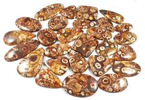 Cabujón de jaspe de ojo de pájaro Natural, lote al por mayor, parte posterior plana, cristal curativo, cuarzo, pulido a mano, venta al por mayor, piedras preciosas sueltas a granel - Product Image 5