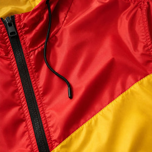 Street Fighter <b>Men's</b> Red Yellow Solid Hooded Windbreaker <b>Jacket</b> Shorts Set Streetwear <b>Summer</b> Breathable Quick Dry Knitted - Product Image 6