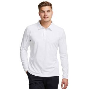 Alta calidad de los hombres de manga larga 100% algodón 180gsm Piqué telas al por mayor Bangladesh fábrica polos - Product Image 5