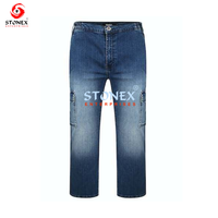Jeans de Mezclilla Negros Premium para Hombre, Diseño Desgarrado, Corte Ajustado, Pantalones Elásticos, Ropa Moderna, Fabricante de Ropa, Servicios OEM