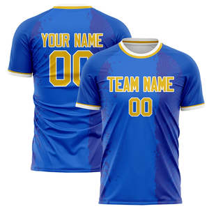 Camiseta de Fútbol Sublimada con Nombre de Equipo Personalizado, Secado Rápido, Manga Corta, Cuello Redondo, para Hombre, OEM/ODM Disponible - Product Image 2