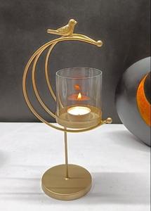 2025 nouveau concepteur or métal bougeoir lanternes dernier brillant doré pour les décorations intérieures et extérieures de la maison - Product Image 2