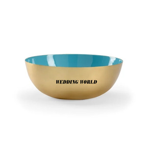 Tazón de Chocolate con Acabado Dorado y Azul, Forma Redonda, Diseño Clásico y Elegante, Tazón Decorativo para Dulces - Product Image 1