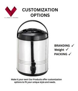 Vente d'usine Prix bas Thermos à double paroi incassable de 3 LTR avec bouton-poussoir pour le camping, seau chaud/froid/glace pour le café et le lait - Product Image 3