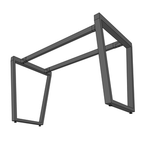 Cast Iron Minimalist Coffee <b>Table</b> Legs 60x140cm HCTC003 Assembly Required for Hospital and Furniture Use - Product Image 2