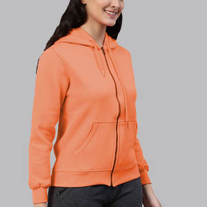 Sudaderas con capucha de algodón 100% informales de lana estampadas y sólidas para mujer ropa de calle cálida de invierno prendas de vestir exteriores de moda - Product Image 3
