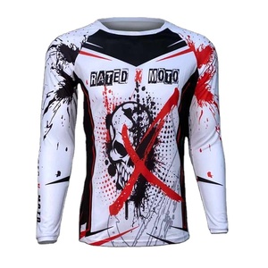 Jersey de Motocross Proveedor OEM Ropa de Carreras Personalizada Transpirable Jersey de Motocicleta Estilo de Manga Larga - Product Image 1