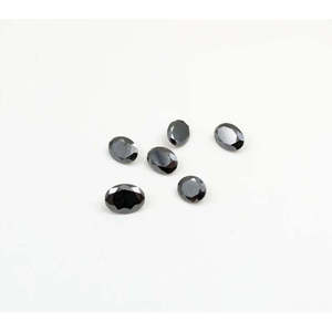 Diamant noir naturel à 100 %, taille libre, ovale 5 x 7 mm, excellente et bonne taille pour la fabrication de bijoux - Product Image 3