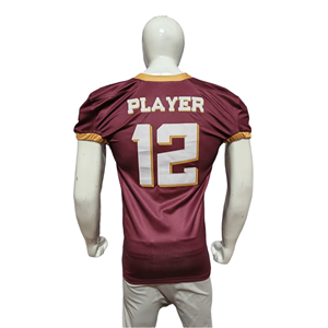 Maillot de football américain de qualité supérieure, designs personnalisés, impression par sublimation, séchage rapide, respirant, taille plus, New England - Product Image 2