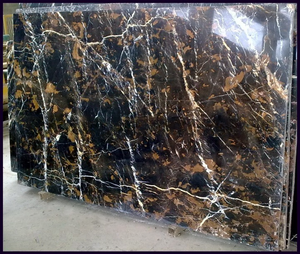 Losas de Mármol Negro y Dorado King de Pakistán en Varios Tamaños Personalizados, Losas de Mármol Natural King Gold Premium para Interiores - Product Image 4