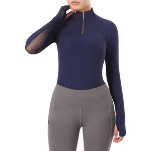 Chemises et leggings d'équitation de luxe occidentales pour femmes, anti-UV, avec fermeture éclair, hauts d'équitation, jodhpurs et culottes - Product Image 1