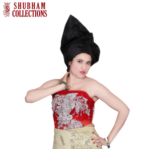 Robe George Wrapper en soie pour femmes à imprimé africain fait à la main de haute qualité avec tête adulte dernière conception - Product Image 4