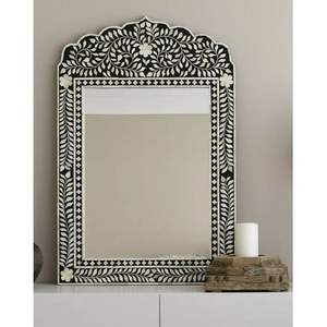 Miroir mural en incrustation d'os fait à la main de haute qualité incrustation de nacre cadre décoratif style moderne pour la décoration intérieure - Product Image 2