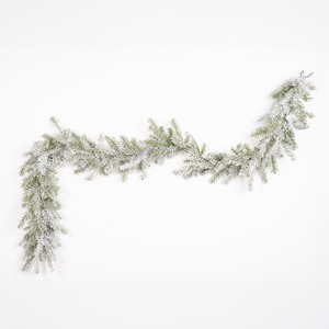 Guirnalda Navideña 'Nieve' y Colección de Guirnaldas Verdes Sintéticas de 190 cm para Decoración de Pared Interior - Product Image 1