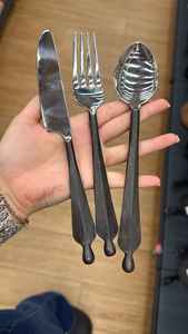 Juego de Cubiertos Shadow Forged, Forjados a Mano, de Acero Inoxidable Rústico, Aptos para Lavavajillas, Duraderos, para Restaurantes y Hoteles de Lujo - Product Image 2