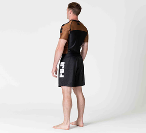 Hombres Upf ropa de protección solar Rash Guard Jiujitsu manga corta transpirable camisas de compresión nuevo diseño hecho Pakistán - Product Image 4