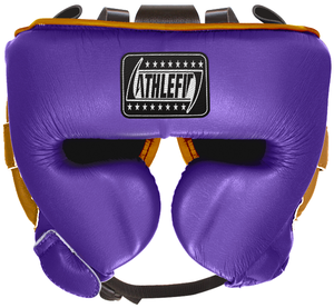 Athlefit Industries Protège-tête modulaire de boxe MMA avec logo personnalisé Conception gagnante durable avec nouveau motif de visage en cuir - Product Image 5