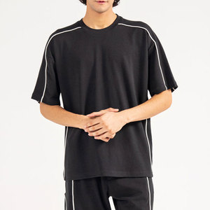 T-shirts personnalisés à épaules tombantes pour hommes T-shirts pour hommes surdimensionnés à la mode - Product Image 1