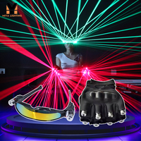 Guantes láser y gafas láser | Gafas Rave para fiesta Rave DJ Escenario Accesorios de actuación Evento de Navidad y Halloween