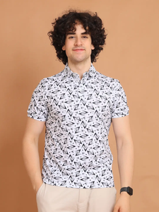 เสื้อยืดคอโปโลแขนครึ่งแขนผ้าฝ้าย100% พรีเมี่ยม, เสื้อยืดอเนกประสงค์ใส่สบายยืดได้สวมใส่สบายพิมพ์ลายดิจิตอล - Product Image 2