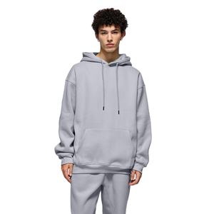 เสื้อฮู้ดแบบสวมหัวสำหรับผู้ชายผ้าคอตตอนผสมเสื้อมีฮู้ดแบบกำหนดเอง100% จากผู้จำหน่ายโดยตรง - Product Image 2