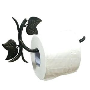 Juego de Baño Estilo Vintage Royal de Home Era, Portarrollos de Papel Higiénico Independiente en Negro y Marrón - Product Image 1