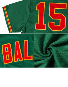 Maillot de baseball unisexe bleu à col rond et manches courtes, respirant, anti-humidité, avec nom d'équipe imprimé, vêtement de sport pour adulte, été, coupe classique - Product Image 6