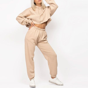 Conjunto de Sudaderas Cortas para Mujer, Diseño Personalizado, para Uso en Exteriores, Color Sólido, Cómodo - Product Image 5