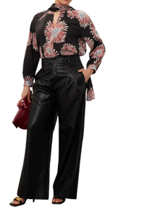 Fabricant et exportateur indien fiable proposant des hauts courts floraux noirs de qualité supérieure pour femmes, parfaits pour les tenues décontractées, vente en gros - Product Image 4