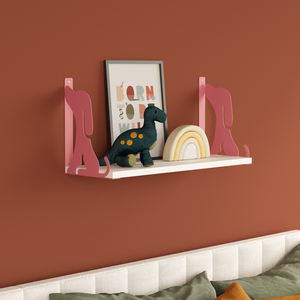 Wholesale White Hunter Dog Metal Wall <b>Shelves</b> Elegant Stylish Modular and Modern Design for Storage European Style for Kidsroom - Product Image 2