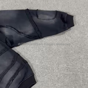 Nouveau sweat à capuche zippé pour homme, style Techwear, multi-panneaux, streetwear urbain, veste hybride, style utilitaire, tendance futuriste, vêtements décontractés - Product Image 3