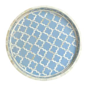 Bandeja de Hueso de Camello Natural Azul de la Mejor Calidad, Mini Bandeja de Servicio de Madera, Modelo Lametierartz LMA884, para Eventos Gastronómicos - Product Image 4