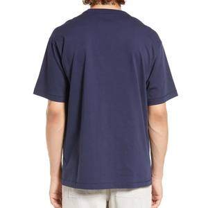 T-shirt en trois mélanges couleur marine pour hommes avec personnalisation d'étiquette de cou personnalisée impression Streetwear t-shirts à manches courtes et à col arrondi - Product Image 3