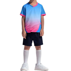 Uniforme pour enfants, conception sur mesure, uniforme de football pour adultes et enfants, kits de football, maillot de football unisexe, chaussette de football complète et courte MSSU0215 - Product Image 5