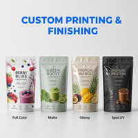 Op maat bedrukte, hoogwaardige smoothie stand-up pouch van aluminiumfolie, food grade, BPA-vrij, voor verpakkingen van milkshakes, sappen en yoghurt.