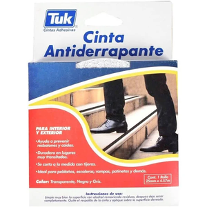 Cinta Antideslizante Transparente 25mmx4.57mt 770 Pack 3 Piezas Tuk - Product Image 1
