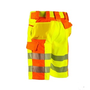 Short haute visibilité vêtements de travail réfléchissants haute visibilité Construction Cargo multi-poches short de sécurité pour hommes avec services OEM - Product Image 3