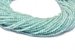 AAA + cielo apatita 2mm-2,5mm piedras preciosas Micro cuentas facetadas mar azul apatita semipreciosa piedras preciosas Rondelle cuentas para la fabricación de joyas - Product Image 2